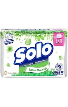 Solo Bahar Tazeliği Islak Havlu 3 X 52'Li Solo Bahar Tazeliği Islak Havlu 3 X 52'Li