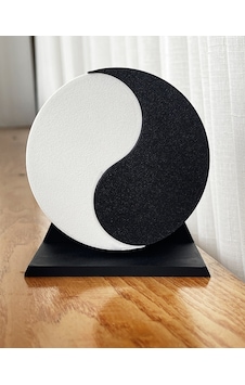 3d Baskı Yin Yang Kumbara İki Bölmeli Denge Figürlü Dekoratif Kumbara diğer 3d Baskı Yin Yang Kumbara İki Bölmeli Denge Figürlü Dekoratif Kumbara diğer