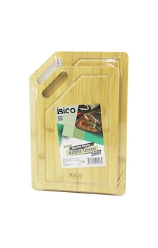 İbico İ22-198 Kesim Panosu Ve Kesme Tahtası 18x28x1cm-22x32x1cm 2 Adet Set Kanallı Oval Kulplu Diğer İbico İ22-198 Kesim Panosu Ve Kesme Tahtası 18x28x1cm-22x32x1cm 2 Adet Set Kanallı Oval Kulplu Diğer
