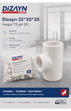 Dizayn Pprc İnegal Te 32 20 20 50 Adet Pn25 Temiz Su Tesisat Ek Parçası Dizayn Pprc İnegal Te 32 20 20 50 Adet Pn25 Temiz Su Tesisat Ek Parçası