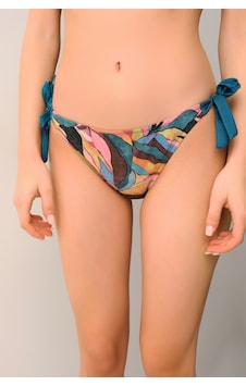 Suwen Leaf Bağcıklı Bikini Alt Sb2651013191319 Yaprak Desenli Suwen Leaf Bağcıklı Bikini Alt Sb2651013191319 Yaprak Desenli