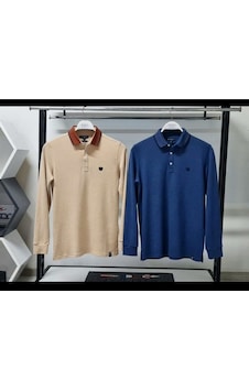 Qwerty Polo Yaka Kuşaklı Sweatshirt 001 Qwerty Polo Yaka Kuşaklı Sweatshirt 001