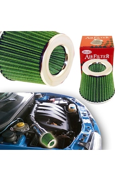 Carub Tuning Hava Filtresi 2 Aparatlı Krom-yeşil Br4686202 1 Adet