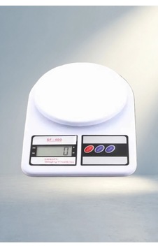 Yüksek Hassasiyetli Dijital Mutfak Tartısı 10 Kg Kapasiteli - 4999 Açık Beyaz