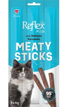 Meaty Sticks Somonlu Kedi Ödül Çubuğu 3x5gr Meaty Sticks Somonlu Kedi Ödül Çubuğu 3x5gr