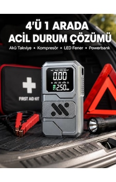 Hepsi Araçlar İçin Akü Takviye Lastik Şişirme Ve Powerbank Cihazı Najmaddin Hepsi Araçlar İçin Akü Takviye Lastik Şişirme Ve Powerbank Cihazı Najmaddin