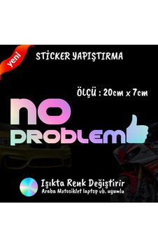 No Problem 2 Adet Hologram Sticker - Modifiye Etiket Yazı No Problem 2 Adet Hologram Sticker - Modifiye Etiket Yazı