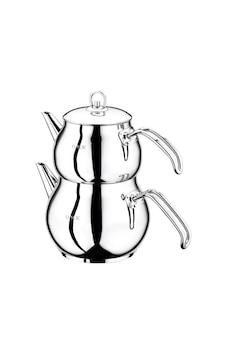 Oms 8012 L Büyük Boy Paslanmaz Çelik Çaydanlık Silver Gri Oms 8012 L Büyük Boy Paslanmaz Çelik Çaydanlık Silver Gri