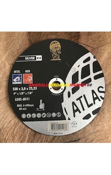 Atlas 230 MM Metal Kesici Taş Metal Demir Kesme Taşı 2adet
