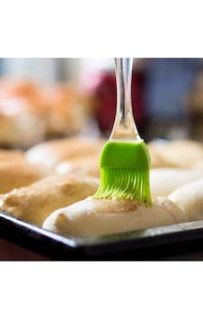 Silikon Fırça Mutfak Pasta Yumurta Fırçası - Yeşil