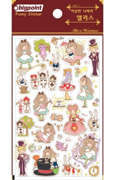 Bigpoint Sticker Alice İn Wonderland X 15 Adet Bigpoint Sticker Alice İn Wonderland X 15 Adet