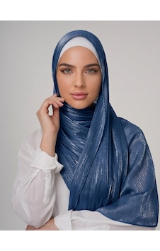 İpek Dükkanı Organza Shımmer Abiye Üzeri Parlak Şal Lacivert İpek Dükkanı Organza Shımmer Abiye Üzeri Parlak Şal Lacivert