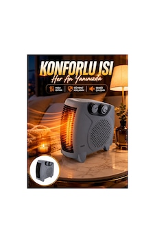Fanlı Oda Isıtıcısı Termostat Kontrollü Soğuk Hava Üfleme Modu Yeni Nesil - Hs08375970-9835 Renkli