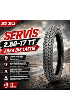 Servis 2.50-17 Tt İç Lastik Gerektrir Long Life Motosiklet Arka Dış Lastik Servis 2.50-17 Tt İç Lastik Gerektrir Long Life Motosiklet Arka Dış Lastik