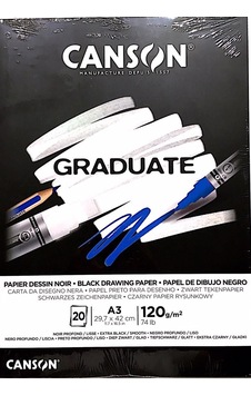 Canson Çizim Bloğu Graduate Cangrad Siyah 20 Sy A3 120 Gr Canson Çizim Bloğu Graduate Cangrad Siyah 20 Sy A3 120 Gr