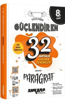 8. Sınıf Paragraf Güçlendiren 32 Haftalık Kazanım Denemeleri Ankara Yayıncılık 8. Sınıf Paragraf Güçlendiren 32 Haftalık Kazanım Denemeleri Ankara Yayıncılık