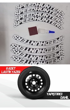 Speed Hunters Motosiklet ve Otomobil 3D Lastik Yazısı Sticker 8 Adet Speed Hunters Motosiklet ve Otomobil 3D Lastik Yazısı Sticker 8 Adet