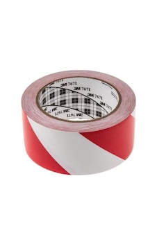 3M 767i Yer İşaretleme Bandı Kırmızı/Beyaz - 50 MM x 33 M 4 Adet