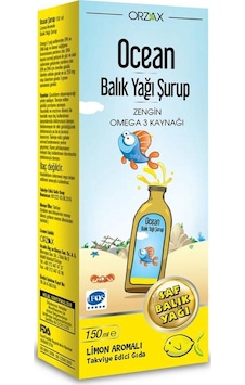 Ocean Balık Yağı Şurubu Limonlu 150 Ml Ocean Balık Yağı Şurubu Limonlu 150 Ml