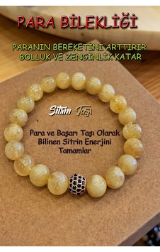 Doğal Taş Sitrin Bilekliğimiz Çok Renkli Doğal Taş Sitrin Bilekliğimiz Çok Renkli
