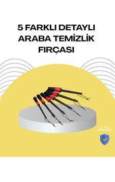 5 - 912 - Boy Fırçalı Araba Temizlik Seti-derin Temizlik Sağlayan - Shopgpt - Yumuşak Fırçalar