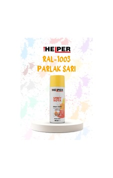 Helper Ral 1003 Parlak Sarı Akrilik Sprey Boya 400 Ml Siyah Helper Ral 1003 Parlak Sarı Akrilik Sprey Boya 400 Ml Siyah