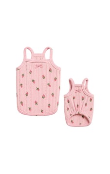 Gedyco Baby Rose Küçük Irk Köpekler İçin Esnek Penye Atlet-21556 Gedyco Baby Rose Küçük Irk Köpekler İçin Esnek Penye Atlet-21556