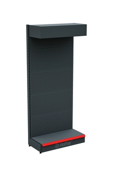 Şapkalı Ve Bazalı Delikli Hırdavat Rafı Antrasit, Tek Ünite W90 H220 D30/40 Cm Kırmızı Şapkalı Ve Bazalı Delikli Hırdavat Rafı Antrasit, Tek Ünite W90 H220 D30/40 Cm Kırmızı