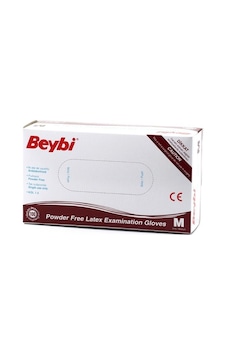 Beybi Pudrasız Lateks Eldiveni 100 Lü Paket M Beybi Pudrasız Lateks Eldiveni 100 Lü Paket M