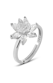 Zanaatsilver 925 Ayar Gümüş Lotus Nilüfer Çiçeği Yüzük Zanaatsilver 925 Ayar Gümüş Lotus Nilüfer Çiçeği Yüzük