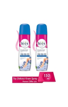 Veet Smooth & Fresh Hassas Ciltler için Tüy Dökücü Krem Sprey 2 x 150 ML Veet Smooth & Fresh Hassas Ciltler için Tüy Dökücü Krem Sprey 2 x 150 ML