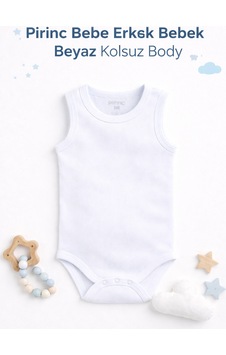 Pirinç Bebe Unisex Bebek Kolsuz Body 2 Li Set Mavi Beyaz - 833300319 Beyaz Pirinç Bebe Unisex Bebek Kolsuz Body 2 Li Set Mavi Beyaz - 833300319 Beyaz