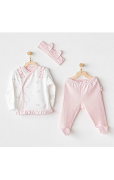 Andywawa Bunny Bear 3'lü Bebek Zıbın Ac25647 Pembe Andywawa Bunny Bear 3'lü Bebek Zıbın Ac25647 Pembe
