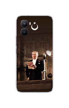 İnfinix Gt 50 Pro Uyumlu Atatürk İlk Meclis Konuşması Baskılı Silikon Kılıf Renkli