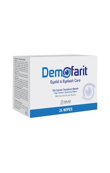Demofarit Eyelid Eyelash Care Göz Çevresi Temizleme Mendili 24lü Demofarit Eyelid Eyelash Care Göz Çevresi Temizleme Mendili 24lü