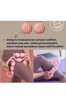 9 Tekerlekli Yoga Fitness Silindiri Roller 5580 Gri 9 Tekerlekli Yoga Fitness Silindiri Roller 5580 Gri