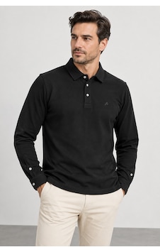 Sabri Özel Erkek Polo Yaka Uzun Kollu Triko Sweatshırt Düğmeli Ve Manşetli Sw2300001-siyah Sabri Özel Erkek Polo Yaka Uzun Kollu Triko Sweatshırt Düğmeli Ve Manşetli Sw2300001-siyah