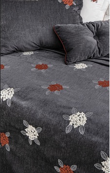 Anna Karina Home Consept Sasha 4 Prç Yatak Örtüsü Antrasit Anna Karina Home Consept Sasha 4 Prç Yatak Örtüsü Antrasit