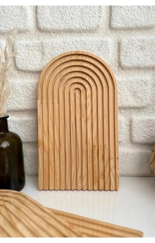 Gökkuşağı Premium Sunum Tahtası 30x18 Cm Açık Kahve Renkli Gökkuşağı Premium Sunum Tahtası 30x18 Cm Açık Kahve Renkli