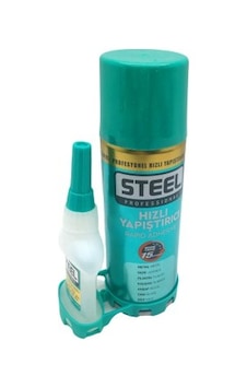 Steel Ck-5401 Hızlı Yapıştırıcı 200ml+35gr Brüt Mdf-ahşap-metal-deri-kauçuk-plastik-cam Steel Ck-5401 Hızlı Yapıştırıcı 200ml+35gr Brüt Mdf-ahşap-metal-deri-kauçuk-plastik-cam