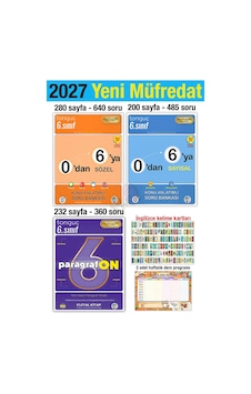 6. Sınıf 2027 Tüm Dersler 0'dan 6'ya Konu Anlatımlı Paragrafon Soru Bankası Seti 6. Sınıf 2027 Tüm Dersler 0'dan 6'ya Konu Anlatımlı Paragrafon Soru Bankası Seti