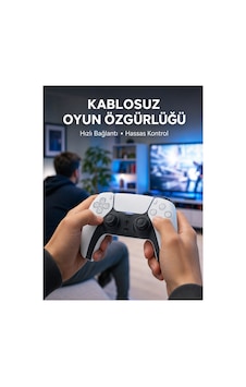 Ps5 Uyumlu Kablosuz Oyun Kolu Sessiz Tuşlar Ve Güçlü Yeni Nesil Çok Renkli Ps5 Uyumlu Kablosuz Oyun Kolu Sessiz Tuşlar Ve Güçlü Yeni Nesil Çok Renkli