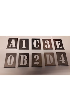 75 Mm Harf Ve Rakam Şablonu 75 Mm Harf Ve Rakam Şablonu