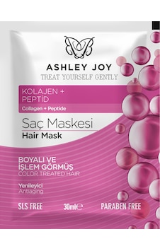 Ashley Joy Kolajen İçeren Boyalı Ve İşlem Görmüş Saçlara Özel Yenileyici Saç Bakım Maskesi 30 ML Ashley Joy Kolajen İçeren Boyalı Ve İşlem Görmüş Saçlara Özel Yenileyici Saç Bakım Maskesi 30 ML