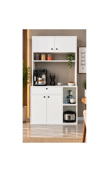 Nisan Kahve Köşesi Çekmeceli Çok Amaçlı Mutfak Dolabı Beyaz - 906150037 Beyaz Nisan Kahve Köşesi Çekmeceli Çok Amaçlı Mutfak Dolabı Beyaz - 906150037 Beyaz