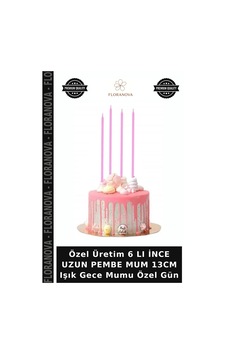 Özel Üretim 6 Lı İnce Uzun Pembe Mum 13cm Işık Gece Mumu Özel Gün Çok Renkli Özel Üretim 6 Lı İnce Uzun Pembe Mum 13cm Işık Gece Mumu Özel Gün Çok Renkli