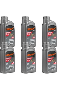 Lubex Rapidus S 10W-40 1 L 4 Zamanlı Motosiklet Yağı (6 Adet) Lubex Rapidus S 10W-40 1 L 4 Zamanlı Motosiklet Yağı (6 Adet)