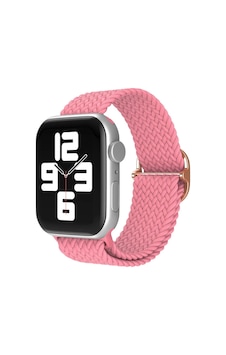 Newface - 471 - Apple Watch Uyumlu 38mm Star Kordon - Csmo-tex - - Pembe