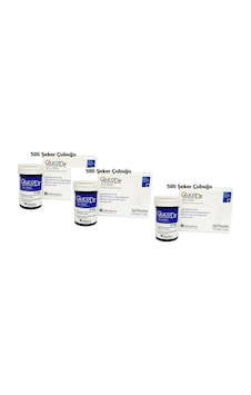 Gluco Dr Şeker Ölçüm Stribi 3 Kutu 50'li 150 Adet Gluco Dr Şeker Ölçüm Stribi 3 Kutu 50'li 150 Adet