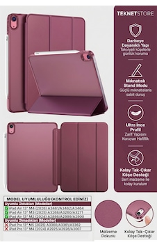 Ipad Air 13" M4 M3 M2 Uyumlu Kılıf Ultra İnce Akıllı Uyku Modlu Standlı Zarif Koruyucu Kapak Kapaklı Kılıf Ipad Air 13" M4 M3 M2 Uyumlu Kılıf Ultra İnce Akıllı Uyku Modlu Standlı Zarif Koruyucu Kapak Kapaklı Kılıf